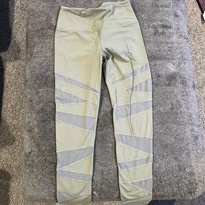 Army green with mess cut outs on the leg, VS sport leggings
